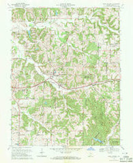Saint Anthony Indiana Historical topographic map, 1:24000 scale, 7.5 X 7.5 Minute, Year 1969