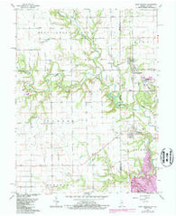 Saint Bernice Indiana Historical topographic map, 1:24000 scale, 7.5 X 7.5 Minute, Year 1966