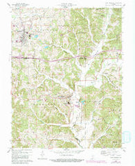 Saint Meinrad Indiana Historical topographic map, 1:24000 scale, 7.5 X 7.5 Minute, Year 1960