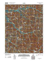 Saint Anthony Indiana Historical topographic map, 1:24000 scale, 7.5 X 7.5 Minute, Year 2010