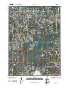 Saint John Indiana Historical topographic map, 1:24000 scale, 7.5 X 7.5 Minute, Year 2010