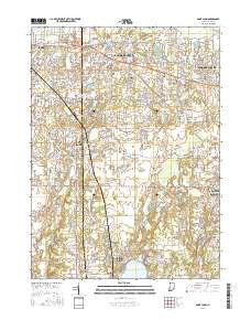 Saint John Indiana Current topographic map, 1:24000 scale, 7.5 X 7.5 Minute, Year 2016