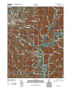 Saint Meinrad Indiana Historical topographic map, 1:24000 scale, 7.5 X 7.5 Minute, Year 2010