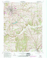 Salem Indiana Historical topographic map, 1:24000 scale, 7.5 X 7.5 Minute, Year 1963
