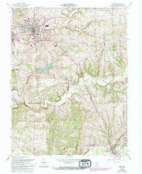 Salem Indiana Historical topographic map, 1:24000 scale, 7.5 X 7.5 Minute, Year 1963