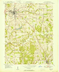 Salem Indiana Historical topographic map, 1:24000 scale, 7.5 X 7.5 Minute, Year 1950