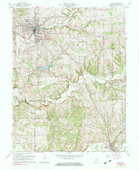 Salem Indiana Historical topographic map, 1:24000 scale, 7.5 X 7.5 Minute, Year 1963