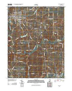 Salem Indiana Historical topographic map, 1:24000 scale, 7.5 X 7.5 Minute, Year 2010