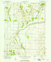 Saline City Indiana Historical topographic map, 1:24000 scale, 7.5 X 7.5 Minute, Year 1957