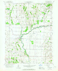 Saline City Indiana Historical topographic map, 1:24000 scale, 7.5 X 7.5 Minute, Year 1957