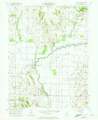 Saline City Indiana Historical topographic map, 1:24000 scale, 7.5 X 7.5 Minute, Year 1957