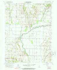Saline City Indiana Historical topographic map, 1:24000 scale, 7.5 X 7.5 Minute, Year 1957