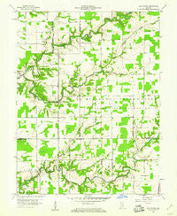 San Jacinto Indiana Historical topographic map, 1:24000 scale, 7.5 X 7.5 Minute, Year 1959