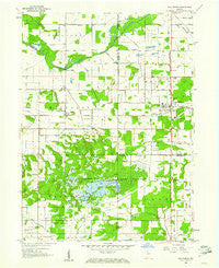 San Pierre Indiana Historical topographic map, 1:24000 scale, 7.5 X 7.5 Minute, Year 1959
