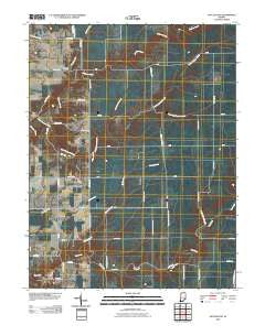 San Jacinto Indiana Historical topographic map, 1:24000 scale, 7.5 X 7.5 Minute, Year 2010