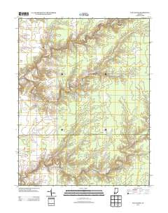 San Jacinto Indiana Historical topographic map, 1:24000 scale, 7.5 X 7.5 Minute, Year 2013