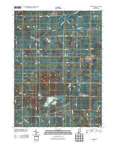 San Pierre Indiana Historical topographic map, 1:24000 scale, 7.5 X 7.5 Minute, Year 2010