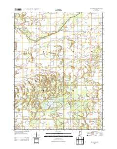San Pierre Indiana Historical topographic map, 1:24000 scale, 7.5 X 7.5 Minute, Year 2013