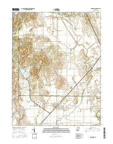 Sandborn Indiana Current topographic map, 1:24000 scale, 7.5 X 7.5 Minute, Year 2016