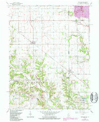 Sandford Indiana Historical topographic map, 1:24000 scale, 7.5 X 7.5 Minute, Year 1966