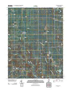 Sandford Indiana Historical topographic map, 1:24000 scale, 7.5 X 7.5 Minute, Year 2011