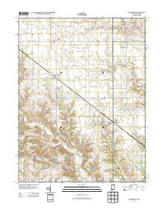 Sandford Indiana Historical topographic map, 1:24000 scale, 7.5 X 7.5 Minute, Year 2013