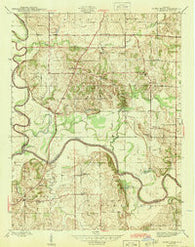 Sandy Hook Indiana Historical topographic map, 1:24000 scale, 7.5 X 7.5 Minute, Year 1945