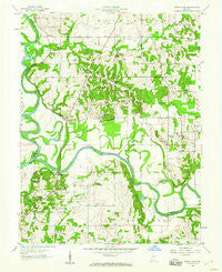 Sandy Hook Indiana Historical topographic map, 1:24000 scale, 7.5 X 7.5 Minute, Year 1958