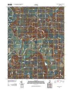 Sandy Hook Indiana Historical topographic map, 1:24000 scale, 7.5 X 7.5 Minute, Year 2010