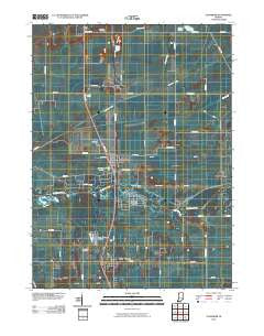 Schneider Indiana Historical topographic map, 1:24000 scale, 7.5 X 7.5 Minute, Year 2010