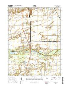 Schneider Indiana Current topographic map, 1:24000 scale, 7.5 X 7.5 Minute, Year 2016