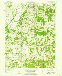Scotland Indiana Historical topographic map, 1:24000 scale, 7.5 X 7.5 Minute, Year 1957