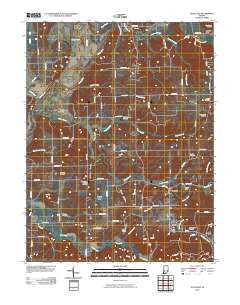 Scotland Indiana Historical topographic map, 1:24000 scale, 7.5 X 7.5 Minute, Year 2010