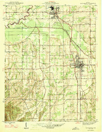Scottsburg Indiana Historical topographic map, 1:24000 scale, 7.5 X 7.5 Minute, Year 1947