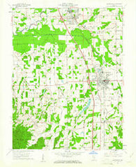Scottsburg Indiana Historical topographic map, 1:24000 scale, 7.5 X 7.5 Minute, Year 1960