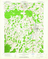 Scottsburg Indiana Historical topographic map, 1:24000 scale, 7.5 X 7.5 Minute, Year 1960