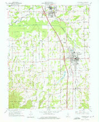 Scottsburg Indiana Historical topographic map, 1:24000 scale, 7.5 X 7.5 Minute, Year 1960