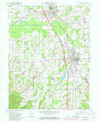 Scottsburg Indiana Historical topographic map, 1:24000 scale, 7.5 X 7.5 Minute, Year 1960