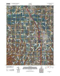 Scottsburg Indiana Historical topographic map, 1:24000 scale, 7.5 X 7.5 Minute, Year 2010