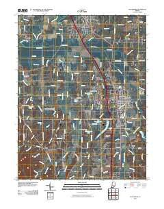 Scottsburg Indiana Historical topographic map, 1:24000 scale, 7.5 X 7.5 Minute, Year 2010