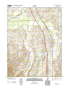 Scottsburg Indiana Historical topographic map, 1:24000 scale, 7.5 X 7.5 Minute, Year 2013