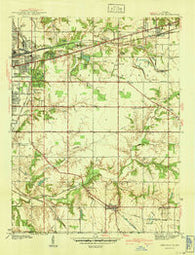 Seelyville Indiana Historical topographic map, 1:24000 scale, 7.5 X 7.5 Minute, Year 1941