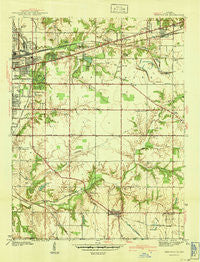 Seelyville Indiana Historical topographic map, 1:24000 scale, 7.5 X 7.5 Minute, Year 1941