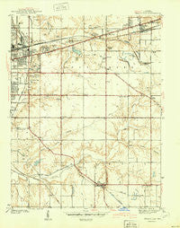 Seelyville Indiana Historical topographic map, 1:24000 scale, 7.5 X 7.5 Minute, Year 1941