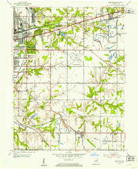 Seelyville Indiana Historical topographic map, 1:24000 scale, 7.5 X 7.5 Minute, Year 1952