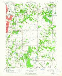 Seelyville Indiana Historical topographic map, 1:24000 scale, 7.5 X 7.5 Minute, Year 1963