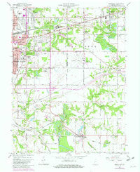 Seelyville Indiana Historical topographic map, 1:24000 scale, 7.5 X 7.5 Minute, Year 1963