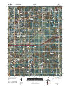 Seelyville Indiana Historical topographic map, 1:24000 scale, 7.5 X 7.5 Minute, Year 2010