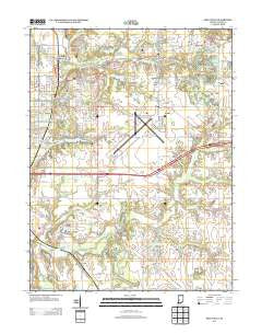 Seelyville Indiana Historical topographic map, 1:24000 scale, 7.5 X 7.5 Minute, Year 2013