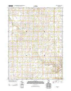 Servia Indiana Historical topographic map, 1:24000 scale, 7.5 X 7.5 Minute, Year 2013
